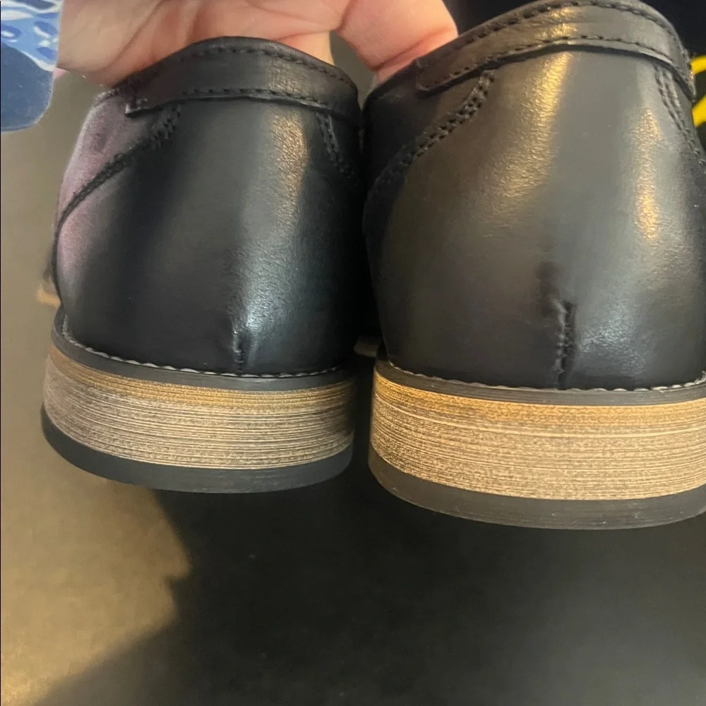 Men’s JOUSEN dress shoes made from Milan, Italy, Leather black color